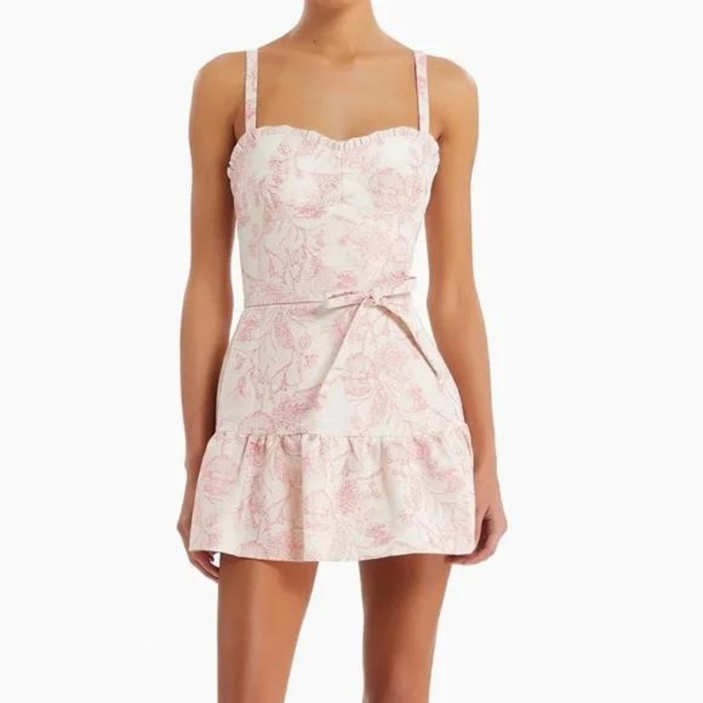 Floral Pink Mini Dress